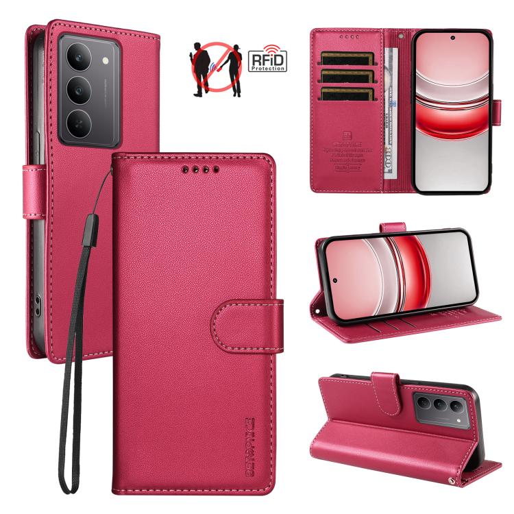 BETOPNICE Pearlescent RFID Vegan Leather Phone Case with Strap, For Realme Note 70 / 70T 4G / Note 80 4G, For Realme C83 5G / C85 5G / 15x 5G India, For Realme 16 5G, For Realme 16 Pro+ 5G, For Realme 16 Pro 5G, For Realme C85 Pro 4G                   ...