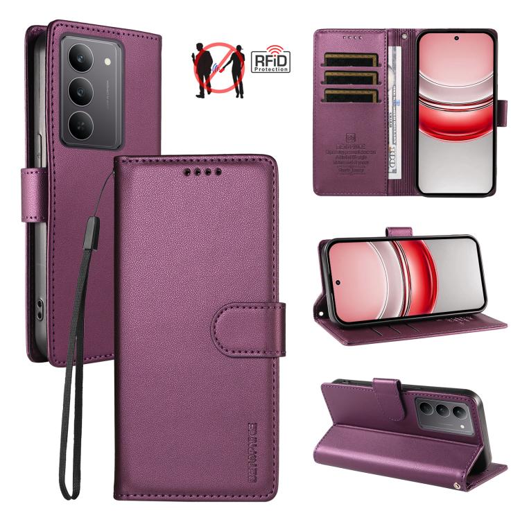 BETOPNICE Pearlescent RFID Vegan Leather Phone Case with Strap, For Realme Note 70 / 70T 4G / Note 80 4G, For Realme C83 5G / C85 5G / 15x 5G India, For Realme 16 5G, For Realme 16 Pro+ 5G, For Realme 16 Pro 5G, For Realme C85 Pro 4G                   ...