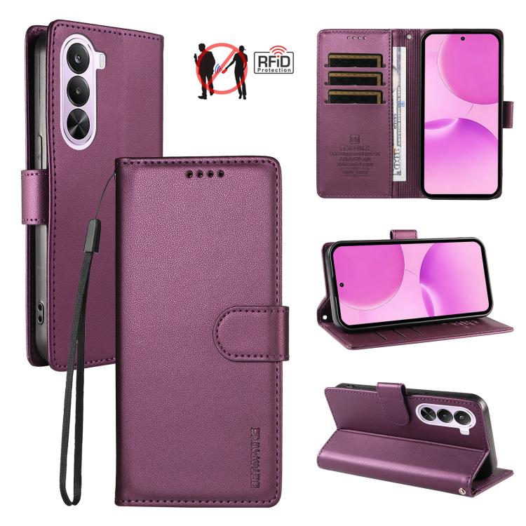 BETOPNICE Pearlescent RFID Vegan Leather Phone Case with Strap, For Realme P4R 5G / P4x 4G / C100 4G / C100i, For Realme Note 70 / 70T 4G / Note 80 4G, For Realme C83 5G / C85 5G / 15x 5G India, For Realme 16 5G, For Realme 16 Pro+ 5G                  ...