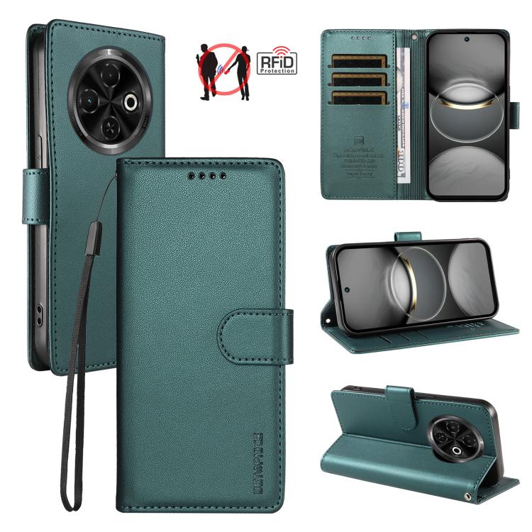 BETOPNICE Pearlescent RFID Vegan Leather Phone Case with Strap, For Tecno Spark 40 5G / Go 5G 2025, For Tecno Spark 40C, For Tecno Spark Go 1 / Pop 9, For Tecno Spark 30C 4G, For Tecno Spark Go 2024 / Spark 20