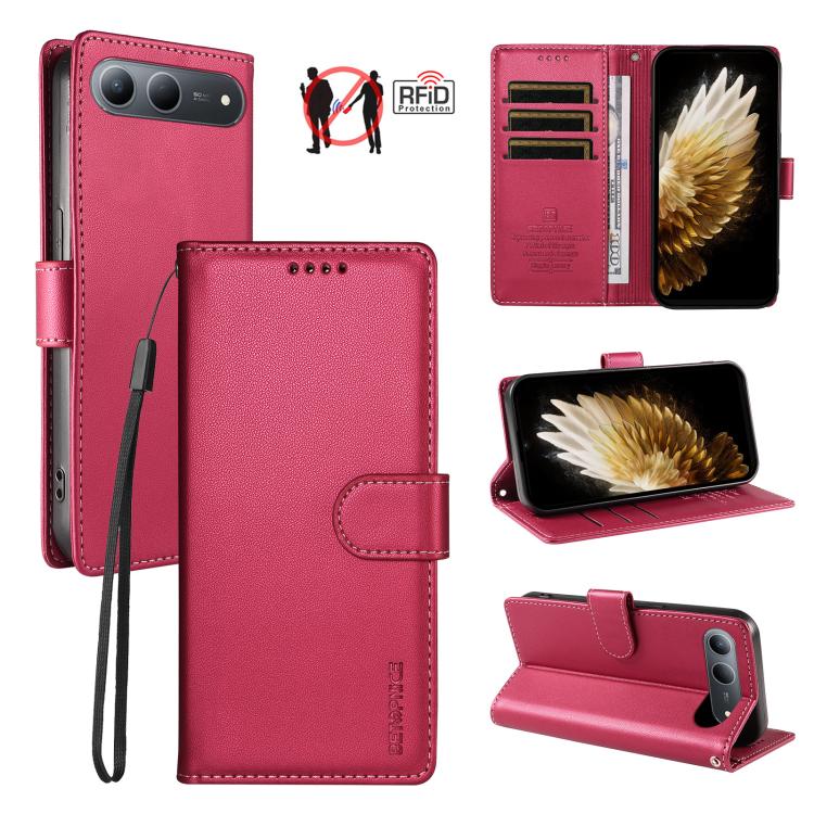 BETOPNICE Pearlescent RFID Vegan Leather Phone Case with Strap, For Tecno Spark 40 5G / Go 5G 2025, For Tecno Spark 40C, For Tecno Spark Go 1 / Pop 9, For Tecno Spark 30C 4G, For Tecno Spark Go 2024 / Spark 20