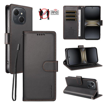 BETOPNICE Pearlescent RFID Vegan Leather Phone Case with Strap, For Tecno Spark 40 5G / Go 5G 2025, For Tecno Spark 40C, For Tecno Spark Go 1 / Pop 9, For Tecno Spark 30C 4G, For Tecno Spark Go 2024 / Spark 20