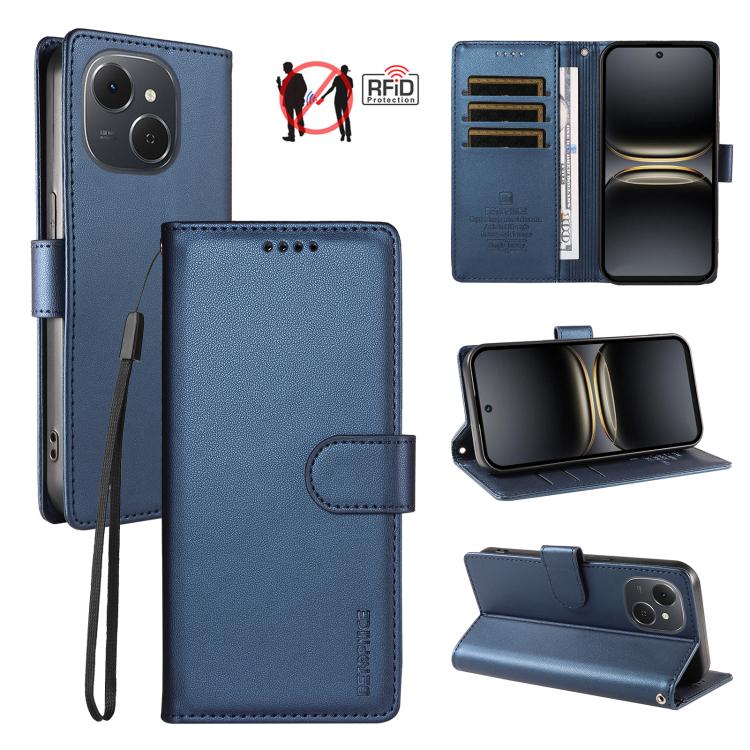 BETOPNICE Pearlescent RFID Vegan Leather Phone Case with Strap, For Tecno Spark 40 5G / Go 5G 2025, For Tecno Spark 40C, For Tecno Spark Go 1 / Pop 9, For Tecno Spark 30C 4G, For Tecno Spark Go 2024 / Spark 20