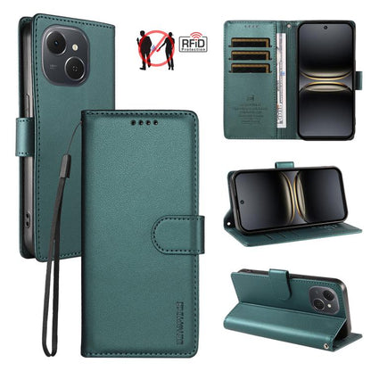 BETOPNICE Pearlescent RFID Vegan Leather Phone Case with Strap, For Tecno Spark 40 5G / Go 5G 2025, For Tecno Spark 40C, For Tecno Spark Go 1 / Pop 9, For Tecno Spark 30C 4G, For Tecno Spark Go 2024 / Spark 20