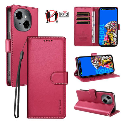 BETOPNICE Pearlescent RFID Vegan Leather Phone Case with Strap, For Tecno Spark 40 5G / Go 5G 2025, For Tecno Spark 40C, For Tecno Spark Go 1 / Pop 9, For Tecno Spark 30C 4G, For Tecno Spark Go 2024 / Spark 20