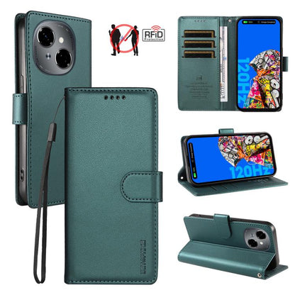BETOPNICE Pearlescent RFID Vegan Leather Phone Case with Strap, For Tecno Spark 40 5G / Go 5G 2025, For Tecno Spark 40C, For Tecno Spark Go 1 / Pop 9, For Tecno Spark 30C 4G, For Tecno Spark Go 2024 / Spark 20