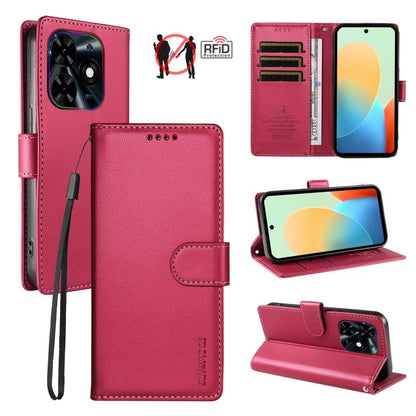 BETOPNICE Pearlescent RFID Vegan Leather Phone Case with Strap, For Tecno Spark 40 5G / Go 5G 2025, For Tecno Spark 40C, For Tecno Spark Go 1 / Pop 9, For Tecno Spark 30C 4G, For Tecno Spark Go 2024 / Spark 20