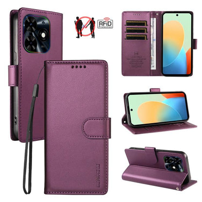 BETOPNICE Pearlescent RFID Vegan Leather Phone Case with Strap, For Tecno Spark 40 5G / Go 5G 2025, For Tecno Spark 40C, For Tecno Spark Go 1 / Pop 9, For Tecno Spark 30C 4G, For Tecno Spark Go 2024 / Spark 20