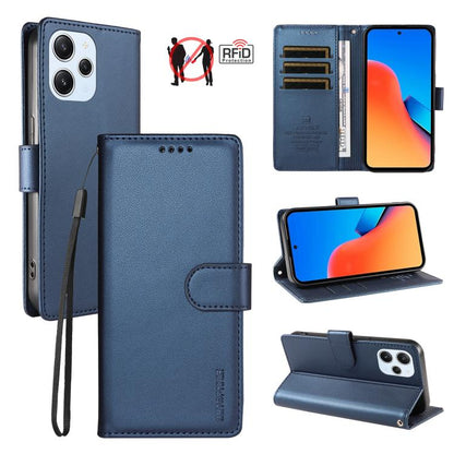 BETOPNICE Pearlescent RFID Vegan Leather Phone Case with Strap, For Redmi Note 13 Pro+ 5G, For Redmi 12 / Note 12R / Poco M6 Pro 5G, For Redmi Note 12 Turbo / Poco F5, For Redmi 11A 4G / Poco C55