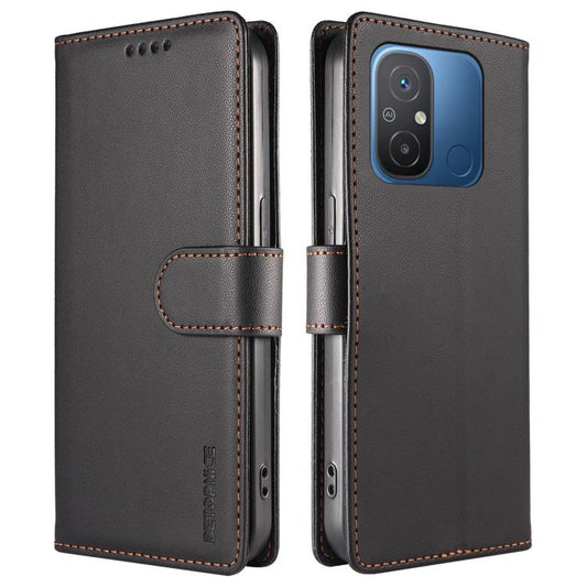 BETOPNICE Pearlescent RFID Vegan Leather Phone Case with Strap, For Redmi 11A 4G / Poco C55