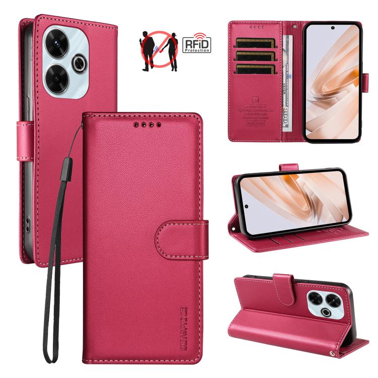 BETOPNICE Pearlescent RFID Vegan Leather Phone Case with Strap, For Redmi K80 Ultra, For Redmi Turbo 4 Pro / Poco F7, For Redmi 13 4G / Note 13R 5G / Poco M6 4G, For Redmi A5 4G 173.3mm, For Redmi Note 14S 4G / Note 13 Pro 4G                           ...