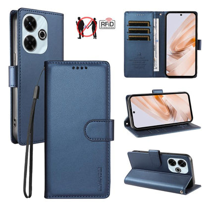 BETOPNICE Pearlescent RFID Vegan Leather Phone Case with Strap, For Redmi K80 Ultra, For Redmi Turbo 4 Pro / Poco F7, For Redmi 13 4G / Note 13R 5G / Poco M6 4G, For Redmi A5 4G 173.3mm, For Redmi Note 14S 4G / Note 13 Pro 4G                           ...
