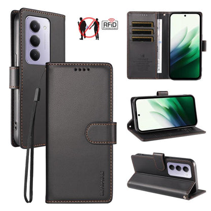 BETOPNICE Pearlescent RFID Vegan Leather Phone Case with Strap, For Redmi A7 4G / A5 4G 171.7mm / Poco C71, For Redmi A7 Pro 4G / 5G 171mm / Poco C85x 5G, For Redmi 15a 5G, For Redmi Turbo 5 Max 5G / Poco X8 Pro Max 5G                                  ...