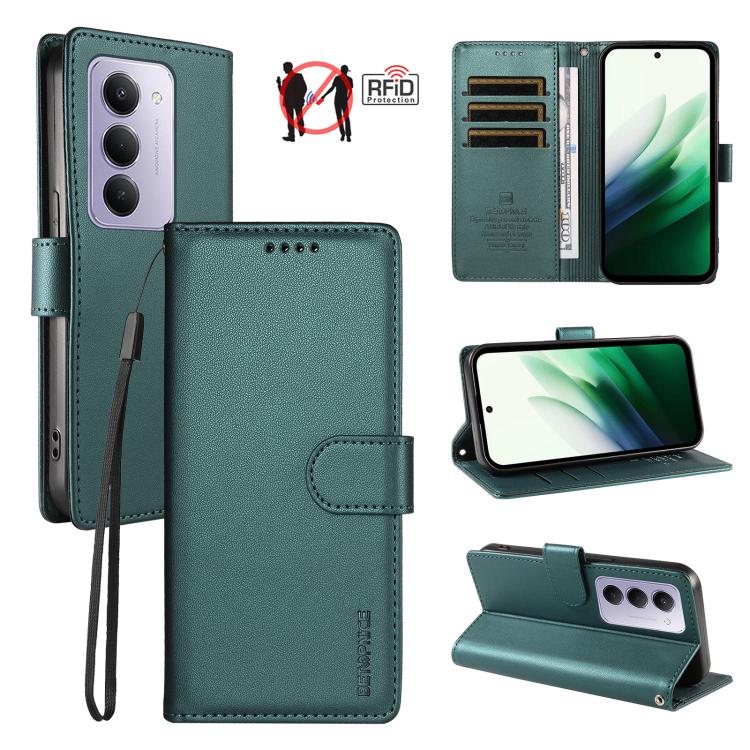 BETOPNICE Pearlescent RFID Vegan Leather Phone Case with Strap, For Redmi A7 4G / A5 4G 171.7mm / Poco C71, For Redmi A7 Pro 4G / 5G 171mm / Poco C85x 5G, For Redmi 15a 5G, For Redmi Turbo 5 Max 5G / Poco X8 Pro Max 5G                                  ...