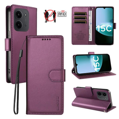 BETOPNICE Pearlescent RFID Vegan Leather Phone Case with Strap, For Redmi A7 4G / A5 4G 171.7mm / Poco C71, For Redmi A7 Pro 4G / 5G 171mm / Poco C85x 5G, For Redmi 15a 5G, For Redmi Turbo 5 Max 5G / Poco X8 Pro Max 5G                                  ...