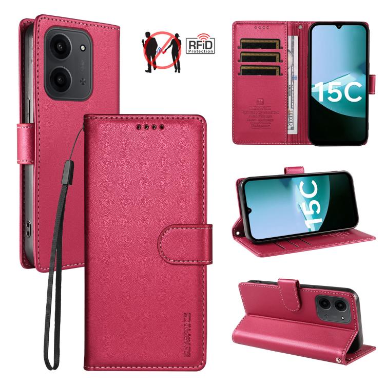 BETOPNICE Pearlescent RFID Vegan Leather Phone Case with Strap, For Redmi A7 4G / A5 4G 171.7mm / Poco C71, For Redmi A7 Pro 4G / 5G 171mm / Poco C85x 5G, For Redmi 15a 5G, For Redmi Turbo 5 Max 5G / Poco X8 Pro Max 5G                                  ...
