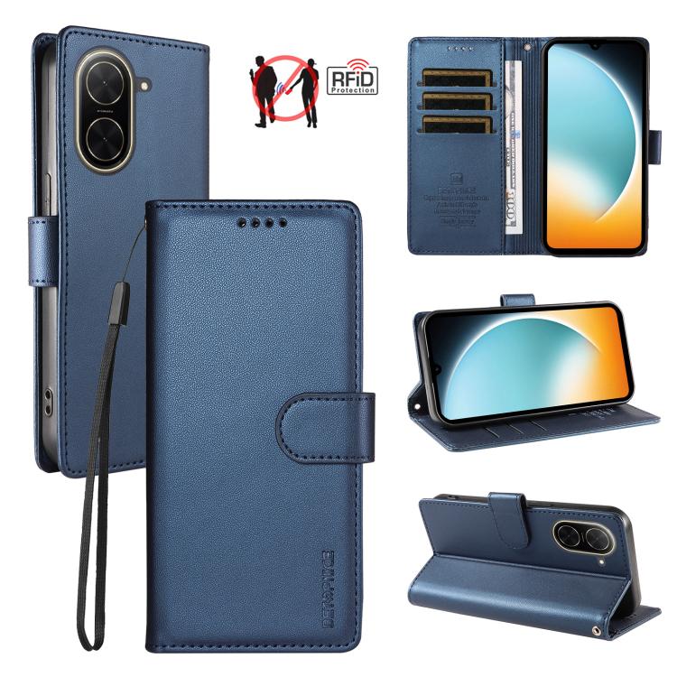 BETOPNICE Pearlescent RFID Vegan Leather Phone Case with Strap, For Redmi A7 4G / A5 4G 171.7mm / Poco C71, For Redmi A7 Pro 4G / 5G 171mm / Poco C85x 5G, For Redmi 15a 5G, For Redmi Turbo 5 Max 5G / Poco X8 Pro Max 5G                                  ...