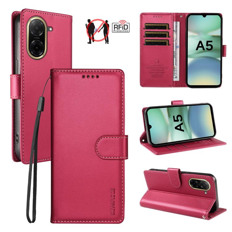 BETOPNICE Pearlescent RFID Vegan Leather Phone Case with Strap, For Redmi A5 4G 173.3mm, For Redmi Note 14S 4G / Note 13 Pro 4G, For Redmi K80 / K80 Pro / Poco F7 Pro 5G, For Redmi 14C / 14R / Poco M7 5G, For Redmi Note 14 4G 164.84mm                  ...