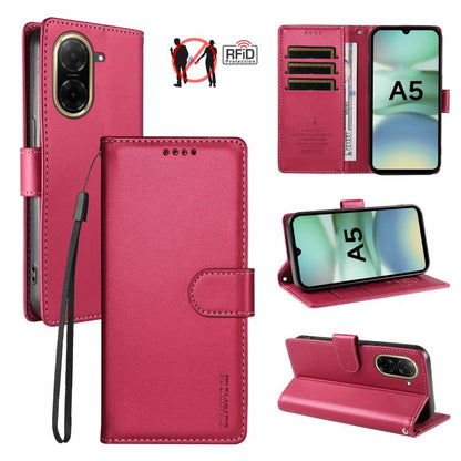 BETOPNICE Pearlescent RFID Vegan Leather Phone Case with Strap, For Redmi A5 4G 173.3mm, For Redmi Note 14S 4G / Note 13 Pro 4G, For Redmi K80 / K80 Pro / Poco F7 Pro 5G, For Redmi 14C / 14R / Poco M7 5G, For Redmi Note 14 4G 164.84mm                  ...