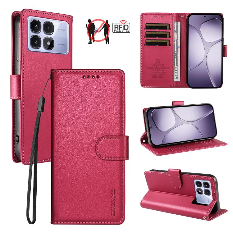 BETOPNICE Pearlescent RFID Vegan Leather Phone Case with Strap, For Redmi A7 4G / A5 4G 171.7mm / Poco C71, For Redmi A7 Pro 4G / 5G 171mm / Poco C85x 5G, For Redmi 15a 5G, For Redmi Turbo 5 Max 5G / Poco X8 Pro Max 5G                                  ...