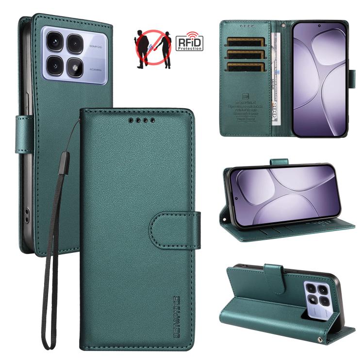 BETOPNICE Pearlescent RFID Vegan Leather Phone Case with Strap, For Redmi A7 4G / A5 4G 171.7mm / Poco C71, For Redmi A7 Pro 4G / 5G 171mm / Poco C85x 5G, For Redmi 15a 5G, For Redmi Turbo 5 Max 5G / Poco X8 Pro Max 5G                                  ...
