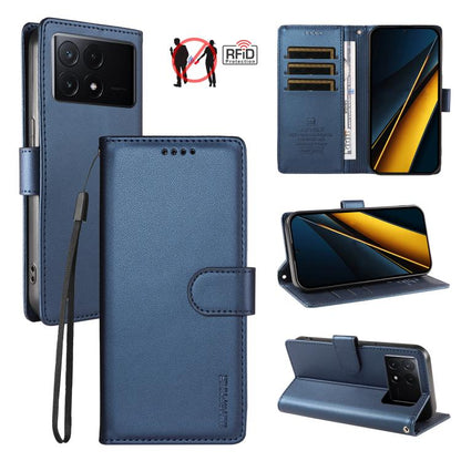 BETOPNICE Pearlescent RFID Vegan Leather Phone Case with Strap, For Redmi A5 4G 173.3mm, For Redmi Note 14S 4G / Note 13 Pro 4G, For Redmi K80 / K80 Pro / Poco F7 Pro 5G, For Redmi 14C / 14R / Poco M7 5G, For Redmi Note 14 4G 164.84mm                  ...
