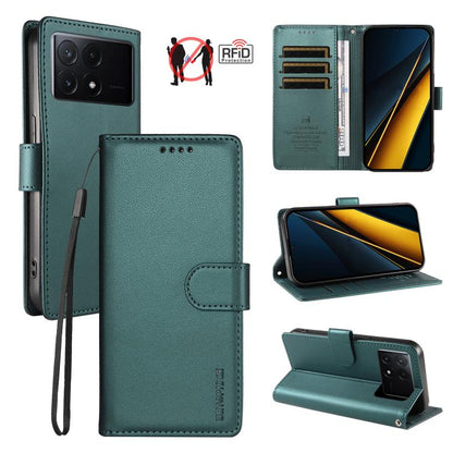 BETOPNICE Pearlescent RFID Vegan Leather Phone Case with Strap, For Redmi A5 4G 173.3mm, For Redmi Note 14S 4G / Note 13 Pro 4G, For Redmi K80 / K80 Pro / Poco F7 Pro 5G, For Redmi 14C / 14R / Poco M7 5G, For Redmi Note 14 4G 164.84mm                  ...