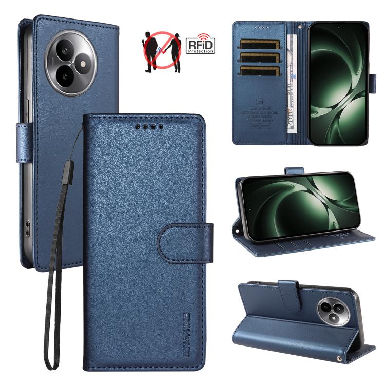 BETOPNICE Pearlescent RFID Vegan Leather Phone Case with Strap, For Redmi K80 Ultra, For Redmi Turbo 4 Pro / Poco F7, For Redmi 13 4G / Note 13R 5G / Poco M6 4G, For Redmi A5 4G 173.3mm, For Redmi Note 14S 4G / Note 13 Pro 4G                           ...