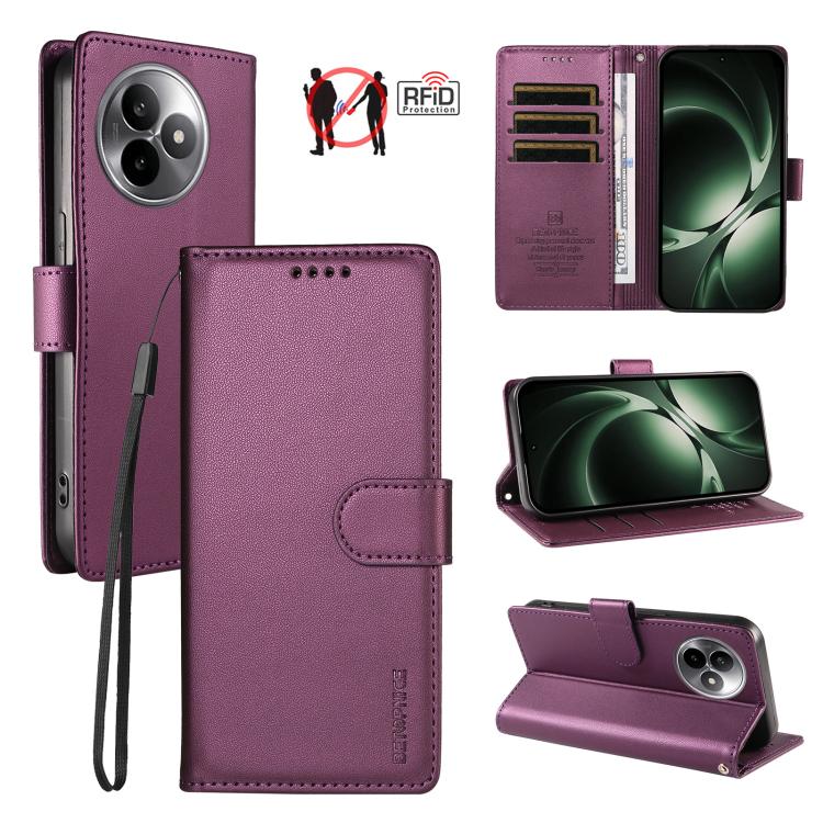 BETOPNICE Pearlescent RFID Vegan Leather Phone Case with Strap, For Redmi K80 Ultra, For Redmi Turbo 4 Pro / Poco F7, For Redmi 13 4G / Note 13R 5G / Poco M6 4G, For Redmi A5 4G 173.3mm, For Redmi Note 14S 4G / Note 13 Pro 4G                           ...