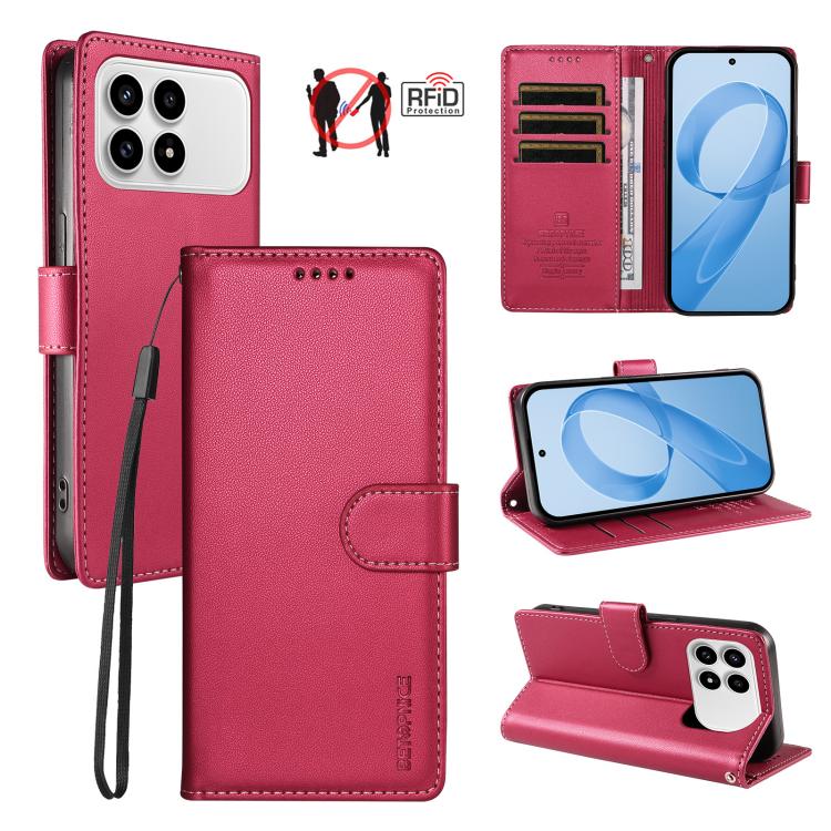 BETOPNICE Pearlescent RFID Vegan Leather Phone Case with Strap, For Redmi A7 4G / A5 4G 171.7mm / Poco C71, For Redmi A7 Pro 4G / 5G 171mm / Poco C85x 5G, For Redmi 15a 5G, For Redmi Turbo 5 Max 5G / Poco X8 Pro Max 5G                                  ...