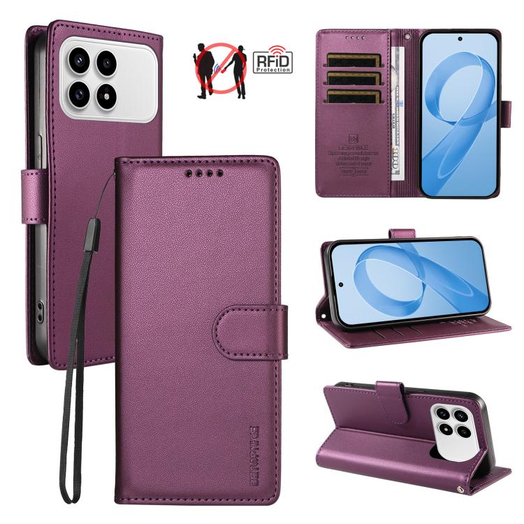 BETOPNICE Pearlescent RFID Vegan Leather Phone Case with Strap, For Redmi A7 4G / A5 4G 171.7mm / Poco C71, For Redmi A7 Pro 4G / 5G 171mm / Poco C85x 5G, For Redmi 15a 5G, For Redmi Turbo 5 Max 5G / Poco X8 Pro Max 5G                                  ...