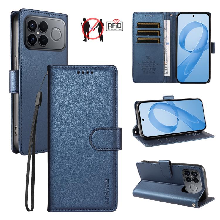 BETOPNICE Pearlescent RFID Vegan Leather Phone Case with Strap, For Redmi A7 4G / A5 4G 171.7mm / Poco C71, For Redmi A7 Pro 4G / 5G 171mm / Poco C85x 5G, For Redmi 15a 5G, For Redmi Turbo 5 Max 5G / Poco X8 Pro Max 5G                                  ...
