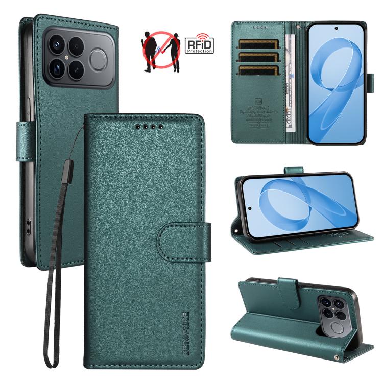 BETOPNICE Pearlescent RFID Vegan Leather Phone Case with Strap, For Redmi A7 4G / A5 4G 171.7mm / Poco C71, For Redmi A7 Pro 4G / 5G 171mm / Poco C85x 5G, For Redmi 15a 5G, For Redmi Turbo 5 Max 5G / Poco X8 Pro Max 5G                                  ...