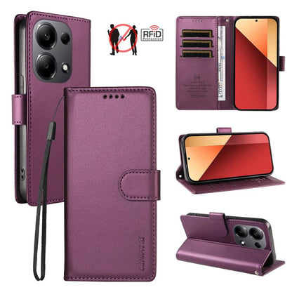 BETOPNICE Pearlescent RFID Vegan Leather Phone Case with Strap, For Redmi A5 4G 173.3mm, For Redmi Note 14S 4G / Note 13 Pro 4G, For Redmi K80 / K80 Pro / Poco F7 Pro 5G, For Redmi 14C / 14R / Poco M7 5G, For Redmi Note 14 4G 164.84mm                  ...