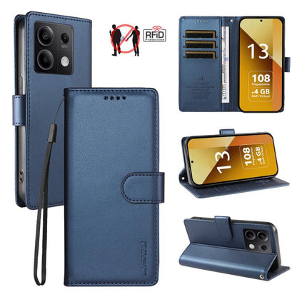 BETOPNICE Pearlescent RFID Vegan Leather Phone Case with Strap, For Redmi A5 4G 173.3mm, For Redmi Note 14S 4G / Note 13 Pro 4G, For Redmi K80 / K80 Pro / Poco F7 Pro 5G, For Redmi 14C / 14R / Poco M7 5G, For Redmi Note 14 4G 164.84mm                  ...