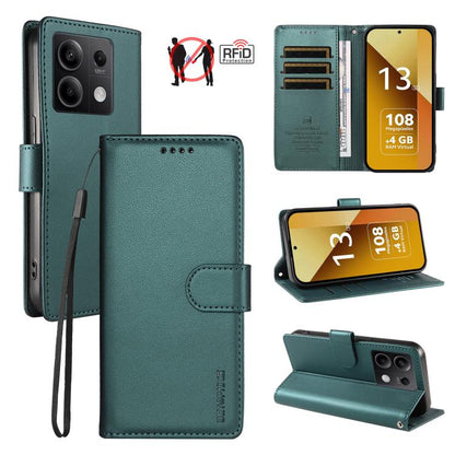 BETOPNICE Pearlescent RFID Vegan Leather Phone Case with Strap, For Redmi A5 4G 173.3mm, For Redmi Note 14S 4G / Note 13 Pro 4G, For Redmi K80 / K80 Pro / Poco F7 Pro 5G, For Redmi 14C / 14R / Poco M7 5G, For Redmi Note 14 4G 164.84mm                  ...