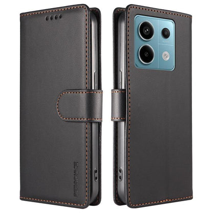 BETOPNICE Pearlescent RFID Vegan Leather Phone Case with Strap, For Redmi Note 13 Pro 5G / Poco X6, For Redmi Note 13 5G, For Redmi Note 13 Pro+ 5G, For Redmi 12 / Note 12R / Poco M6 Pro 5G, For Redmi Note 12 Turbo / Poco F5, For Redmi 11A 4G / Poco C55