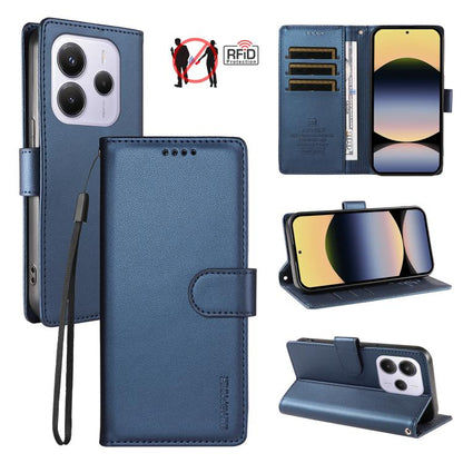 BETOPNICE Pearlescent RFID Vegan Leather Phone Case with Strap, For Redmi A5 4G 173.3mm, For Redmi Note 14S 4G / Note 13 Pro 4G, For Redmi K80 / K80 Pro / Poco F7 Pro 5G, For Redmi 14C / 14R / Poco M7 5G, For Redmi Note 14 4G 164.84mm                  ...