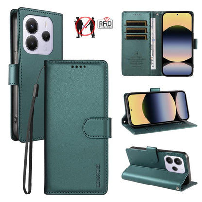 BETOPNICE Pearlescent RFID Vegan Leather Phone Case with Strap, For Redmi A5 4G 173.3mm, For Redmi Note 14S 4G / Note 13 Pro 4G, For Redmi K80 / K80 Pro / Poco F7 Pro 5G, For Redmi 14C / 14R / Poco M7 5G, For Redmi Note 14 4G 164.84mm                  ...