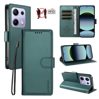 BETOPNICE Pearlescent RFID Vegan Leather Phone Case with Strap, For Redmi A5 4G 173.3mm, For Redmi Note 14S 4G / Note 13 Pro 4G, For Redmi K80 / K80 Pro / Poco F7 Pro 5G, For Redmi 14C / 14R / Poco M7 5G, For Redmi Note 14 4G 164.84mm                  ...