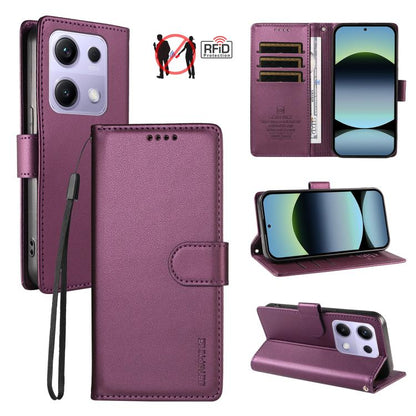 BETOPNICE Pearlescent RFID Vegan Leather Phone Case with Strap, For Redmi A5 4G 173.3mm, For Redmi Note 14S 4G / Note 13 Pro 4G, For Redmi K80 / K80 Pro / Poco F7 Pro 5G, For Redmi 14C / 14R / Poco M7 5G, For Redmi Note 14 4G 164.84mm                  ...