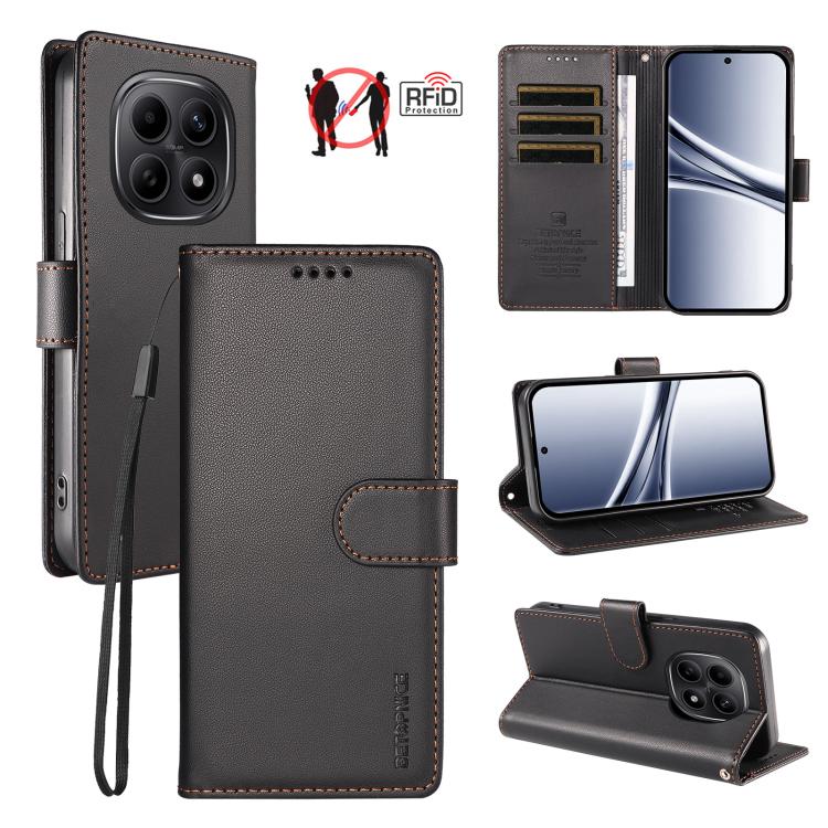 BETOPNICE Pearlescent RFID Vegan Leather Phone Case with Strap, For Redmi A7 4G / A5 4G 171.7mm / Poco C71, For Redmi A7 Pro 4G / 5G 171mm / Poco C85x 5G, For Redmi 15a 5G, For Redmi Turbo 5 Max 5G / Poco X8 Pro Max 5G                                  ...