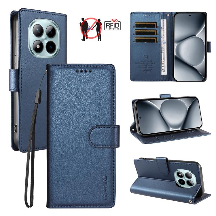 BETOPNICE Pearlescent RFID Vegan Leather Phone Case with Strap, For Redmi A7 4G / A5 4G 171.7mm / Poco C71, For Redmi A7 Pro 4G / 5G 171mm / Poco C85x 5G, For Redmi 15a 5G, For Redmi Turbo 5 Max 5G / Poco X8 Pro Max 5G                                  ...