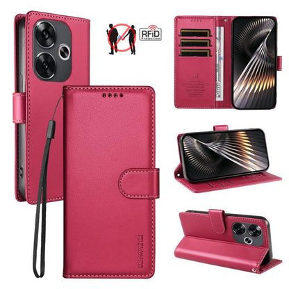 BETOPNICE Pearlescent RFID Vegan Leather Phone Case with Strap, For Redmi A5 4G 173.3mm, For Redmi Note 14S 4G / Note 13 Pro 4G, For Redmi K80 / K80 Pro / Poco F7 Pro 5G, For Redmi 14C / 14R / Poco M7 5G, For Redmi Note 14 4G 164.84mm                  ...