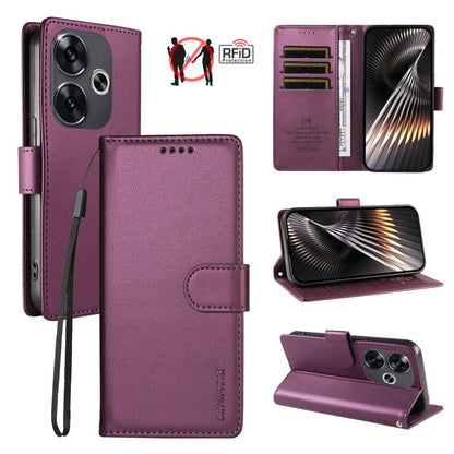 BETOPNICE Pearlescent RFID Vegan Leather Phone Case with Strap, For Redmi A5 4G 173.3mm, For Redmi Note 14S 4G / Note 13 Pro 4G, For Redmi K80 / K80 Pro / Poco F7 Pro 5G, For Redmi 14C / 14R / Poco M7 5G, For Redmi Note 14 4G 164.84mm                  ...