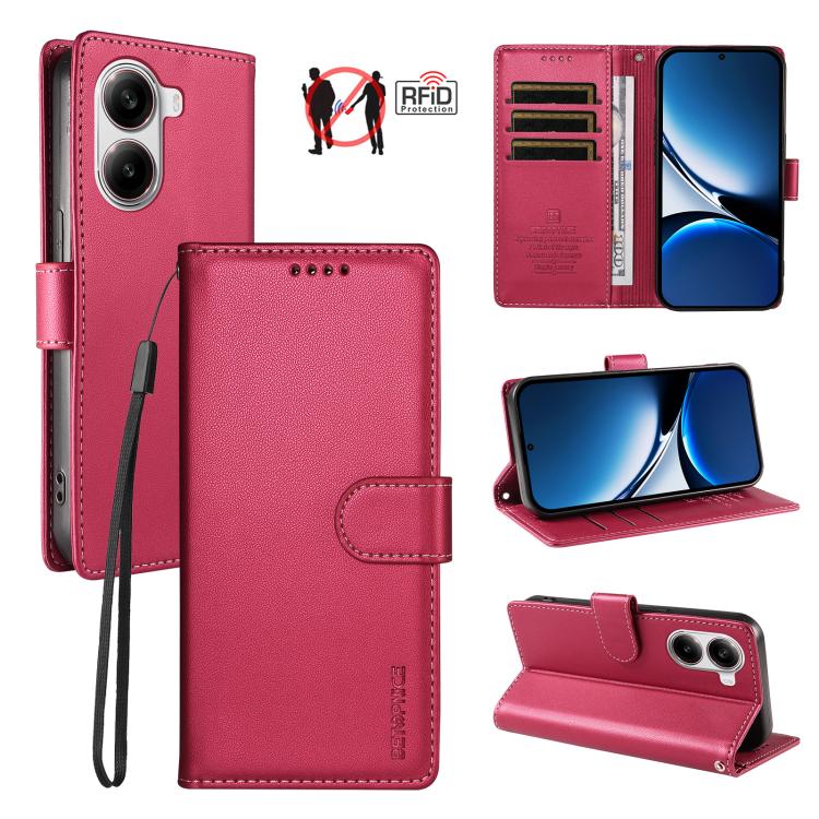 BETOPNICE Pearlescent RFID Vegan Leather Phone Case with Strap, For Redmi A5 4G 173.3mm, For Redmi Note 14S 4G / Note 13 Pro 4G, For Redmi K80 / K80 Pro / Poco F7 Pro 5G, For Redmi 14C / 14R / Poco M7 5G, For Redmi Note 14 4G 164.84mm                  ...