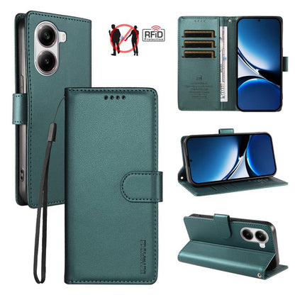 BETOPNICE Pearlescent RFID Vegan Leather Phone Case with Strap, For Redmi A5 4G 173.3mm, For Redmi Note 14S 4G / Note 13 Pro 4G, For Redmi K80 / K80 Pro / Poco F7 Pro 5G, For Redmi 14C / 14R / Poco M7 5G, For Redmi Note 14 4G 164.84mm                  ...