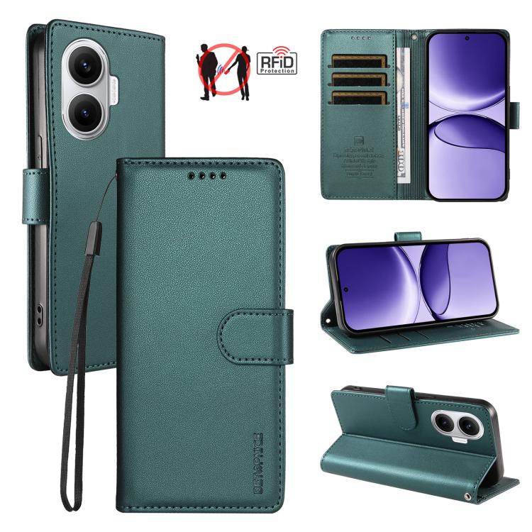 BETOPNICE Pearlescent RFID Vegan Leather Phone Case with Strap, For Redmi K80 Ultra, For Redmi Turbo 4 Pro / Poco F7, For Redmi 13 4G / Note 13R 5G / Poco M6 4G, For Redmi A5 4G 173.3mm, For Redmi Note 14S 4G / Note 13 Pro 4G                           ...