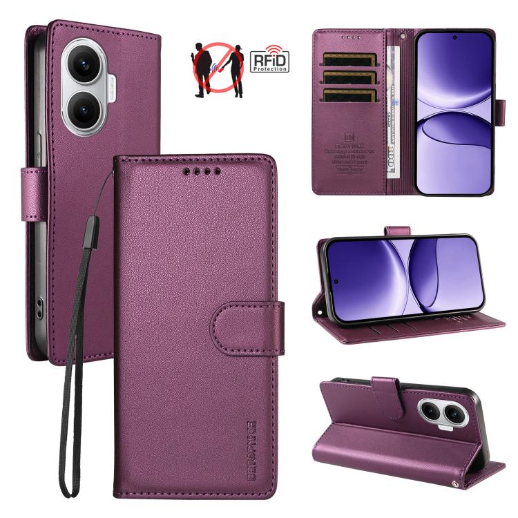 BETOPNICE Pearlescent RFID Vegan Leather Phone Case with Strap, For Redmi K80 Ultra, For Redmi Turbo 4 Pro / Poco F7, For Redmi 13 4G / Note 13R 5G / Poco M6 4G, For Redmi A5 4G 173.3mm, For Redmi Note 14S 4G / Note 13 Pro 4G                           ...