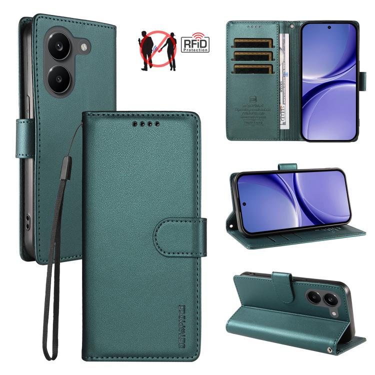 BETOPNICE Pearlescent RFID Vegan Leather Phone Case with Strap, For Redmi A7 4G / A5 4G 171.7mm / Poco C71, For Redmi A7 Pro 4G / 5G 171mm / Poco C85x 5G, For Redmi 15a 5G, For Redmi Turbo 5 Max 5G / Poco X8 Pro Max 5G                                  ...